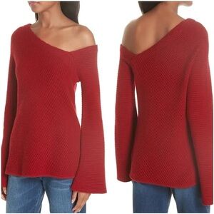 A.L.C Wool Cashmere Asymmetrical Sweater